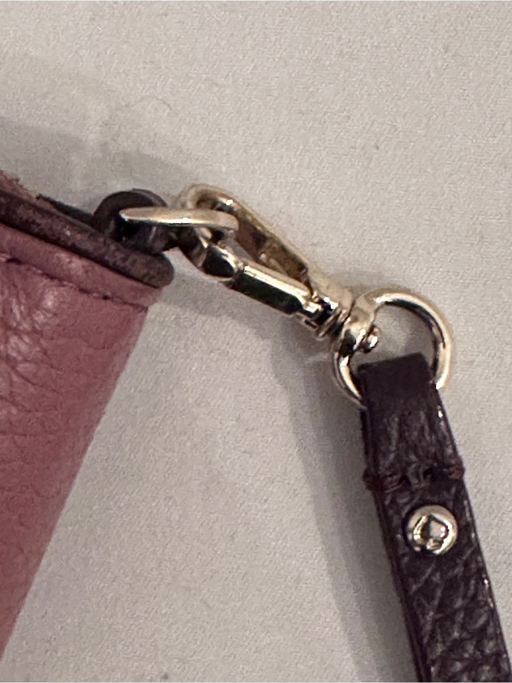 Kate Spade New York dusty rose Pebbled Leather Zip-Around Wallet Wristlet - Picture 6 of 7